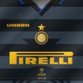 Inter UEFA Cup Jersey 1997-98 Royalty Free Stock Photo