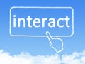 Interact message cloud shape