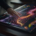 Interacting with Colorful Data Visualizations on a Touchscreen Display