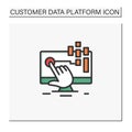 Interaction data color icon