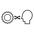 Interaction design icon, vector illustration