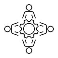 Interaction design icon, vector illustration