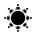 Interaction design icon, vector illustration