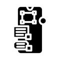 interaction design ux ui glyph icon vector illustration