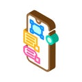 interaction design ux ui isometric icon vector illustration