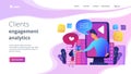 Interactive advertising concept landing page.