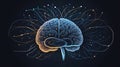 Interactive Brain Neural Network with Active Nodes Generative AI