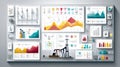 Interactive Dashboard Featuring Oil and Gas Icons With a Clean Layout for Data Visualization and Analysis