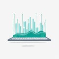 Interactive Data Analytics Dashboard Concept Royalty Free Stock Photo