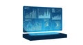 Interactive data visualization dashboard Royalty Free Stock Photo