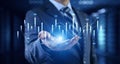 Interactive Financial Data Visualization with Trading Algorithms