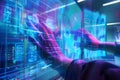Interactive Futuristic Interface, Navigating Digital Worlds with Advanced Technology and Seamless User Experience.