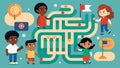 An interactive game where children must work together to navigate a Freedom Maze while learning about the struggles and