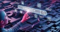Interactive Generative AI Interface with Data Visualization and Predictive Modeling Royalty Free Stock Photo