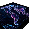 interactive holographic map showing the electoral map projecton