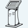 Interactive information kiosk Royalty Free Stock Photo