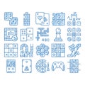 Interactive Kids Games Vector icon hand drawn illustration