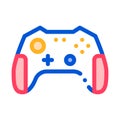 Interactive Kids Video Games Gamepad Vector Icon Royalty Free Stock Photo