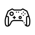 Interactive Kids Video Games Gamepad Vector Icon