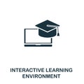 Interactive Learning Environment icon. Creative element design from content icons collection. Pixel perfect ILE icon for web