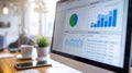 Dynamic Marketing Dashboard with Tailwind CSS for Analyzing Campaign Performance Metrics Royalty Free Stock Photo