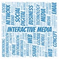 Interactive Media word cloud