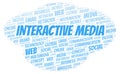 Interactive Media word cloud