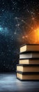 Interactive Online Learning Tools depicted as a vibrant digital interface with animated educational visuals and tools promoting