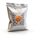 QR code activated snack bag with AR game feature