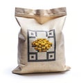 QR code activated snack bag with AR game feature