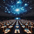 Interactive Starry Sky Projection A projection of the starry Royalty Free Stock Photo