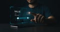 Interactive Value Assessment: Data-Driven Decision Making with Innovative Technology Royalty Free Stock Photo