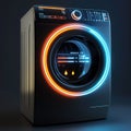 Interactive visual guide to smart washing machine features