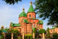 Intercession church in Kamiani Potoky village near Kremenchug, Ukraine Royalty Free Stock Photo