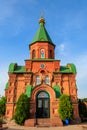 Intercession church in Kamiani Potoky village near Kremenchug, Ukraine Royalty Free Stock Photo
