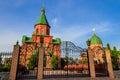 Intercession church in Kamiani Potoky village near Kremenchug, Ukraine Royalty Free Stock Photo