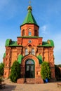 Intercession church in Kamiani Potoky village near Kremenchug, Ukraine Royalty Free Stock Photo