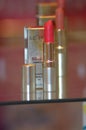 Intercharm XII International Perfumery and Cosmetics Exhibition Moscow Autumn Red lipstick Reflection