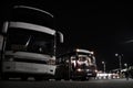 Intercity buses at the station