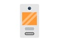 Intercom device. Simple flat illustration.