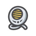 Intercom device simple Vector icon Cartoon illustration