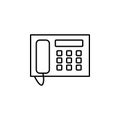 intercom icon. Element of simple web icon with name for mobile concept and web apps. Thin line intercom icon can be used for web Royalty Free Stock Photo
