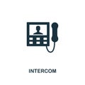 Intercom icon. Premium style design from household icon collection. UI and UX. Pixel perfect intercom icon. For web design, apps,