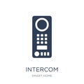 Intercom icon. Trendy flat vector Intercom icon on white background from smart home collection