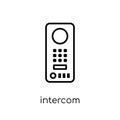 Intercom icon. Trendy modern flat linear vector Intercom icon on