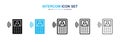 Intercom icon vector