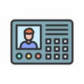 Intercom icon vector image.