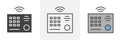 Intercom icon vector