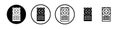 Intercom icon vector set on white background Royalty Free Stock Photo