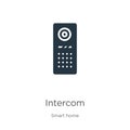 Intercom icon vector. Trendy flat intercom icon from smart house collection isolated on white background. Vector illustration can